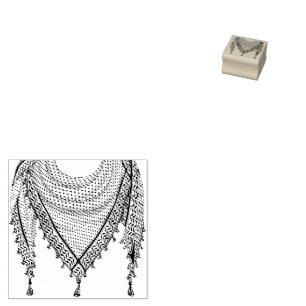 Sello De Caucho Keffiyeh palestino Scarf tejido tradicional