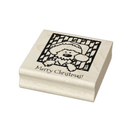 Sello De Caucho ©️ Kim Niles Navidades Westie Rubber Stamp
