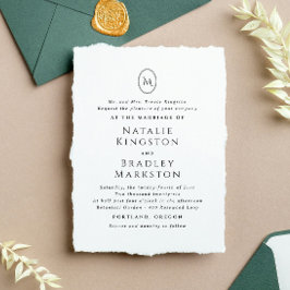 Sello De Caucho Kingston Elegant Monograma Typography Boda