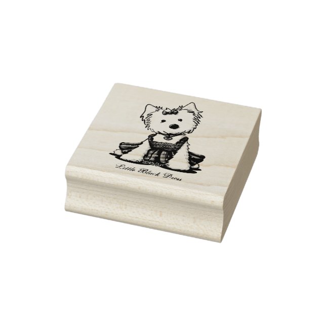 Sello De Caucho KiniArt Westie LBD (Sello)