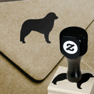 Sello De Caucho Kuvasz Perro Raza Silhouette