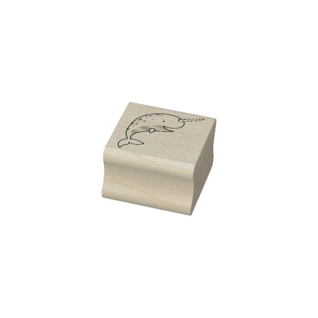 Sello De Caucho La ballena linda de Narwhal Kid (Sello)