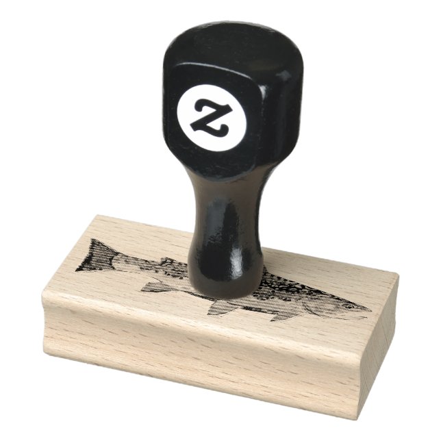 Sello De Caucho La bella trucha de rollo (Sello)