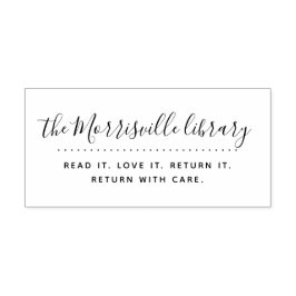 Sello De Caucho La biblioteca de Personalizados de guiones moderno