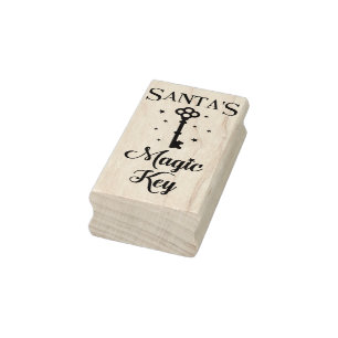 Sello De Caucho La clave mágica de Cute Santa