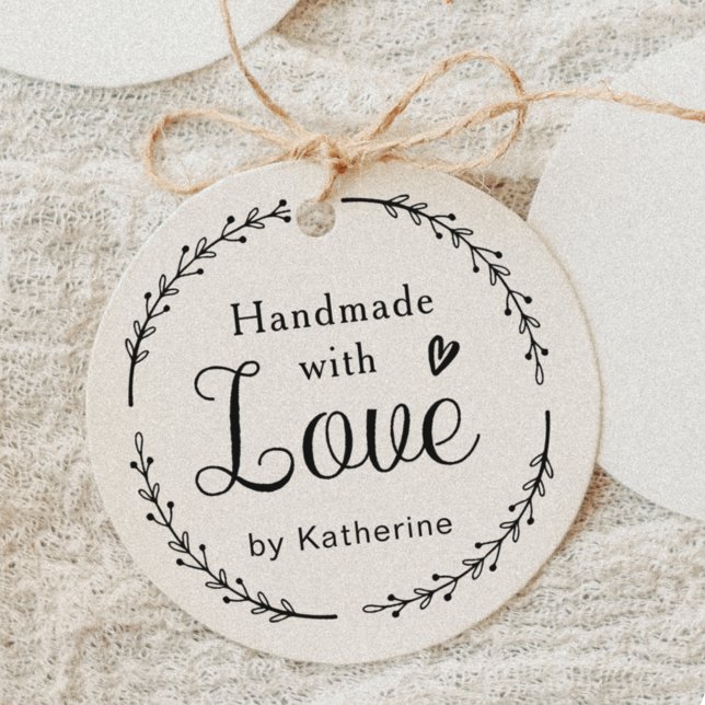 Sello De Caucho La guirnalda botánica rústica hecha a mano con amo (Subido por el creador)