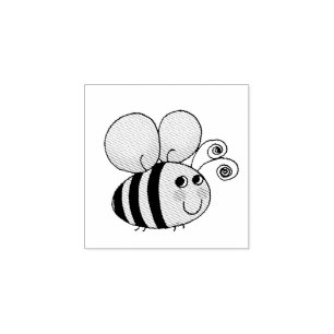 Sello De Caucho la miel linda manosea la abeja