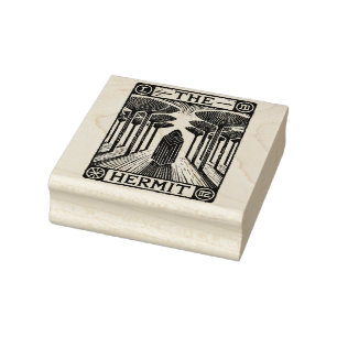 Sello De Caucho La tarjeta tarot de Hermit