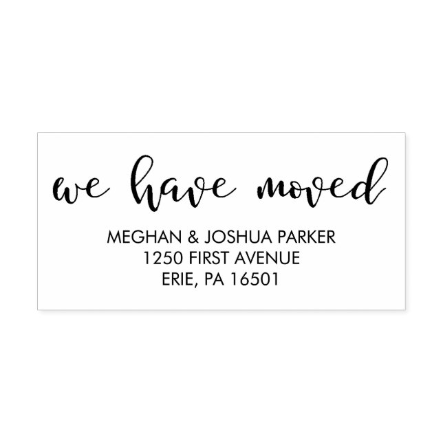 Sello De Caucho La tipografía moderna que hemos movido (Impresión)