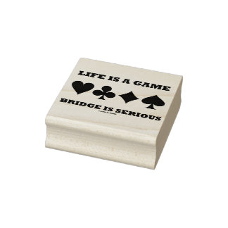 Sello De Caucho La Vida Es Un Puente De Juego Es Serio Cuatro Traj