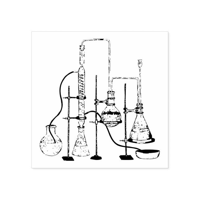 Sello De Caucho Laboratorio de Química Ciencia (Impresión)