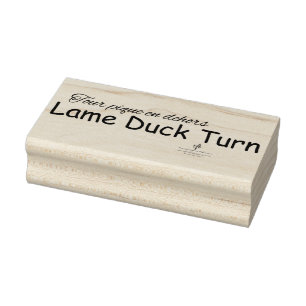 Sello De Caucho Lame Turno de Pato