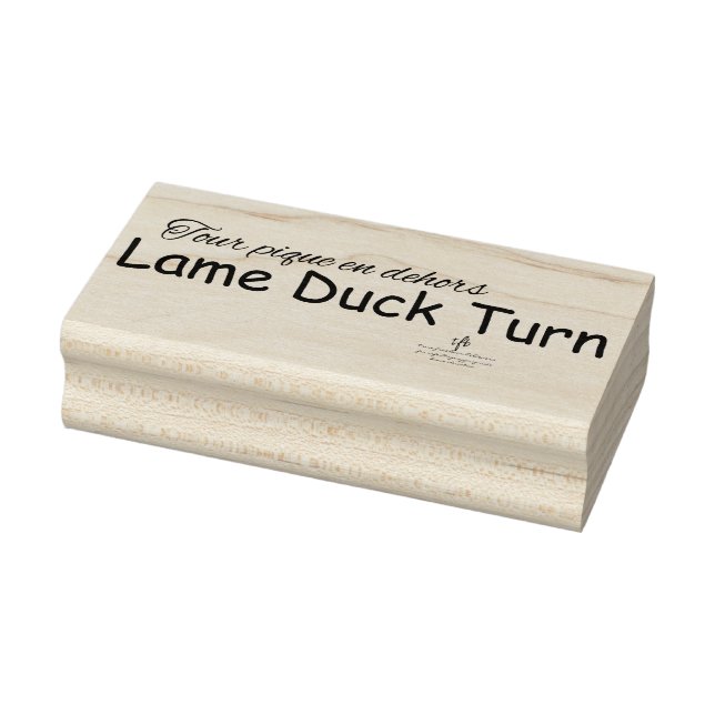 Sello De Caucho Lame Turno de Pato (Sello)
