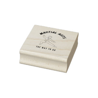 Sello De Caucho Las artes marciales en el camino