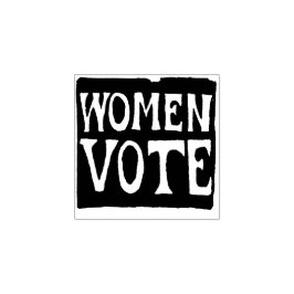 Sello De Caucho Las mujeres votan Rótulo
