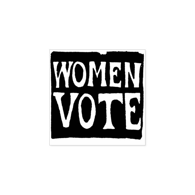 Sello De Caucho Las mujeres votan Rótulo (Impresión)