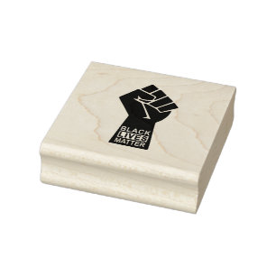 Sello De Caucho Las vidas negras importan, BLM