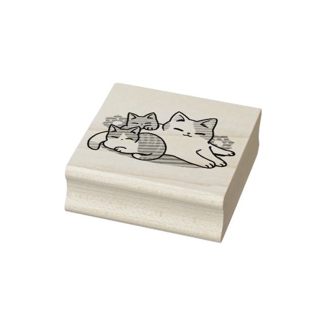 Sello De Caucho Laze Furr Days - Diseño de gatos perezosos (Sello)