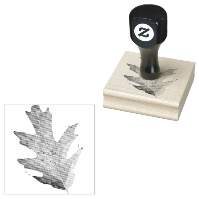 Sello De Caucho Leaf Rubber Stamp (Sellado)