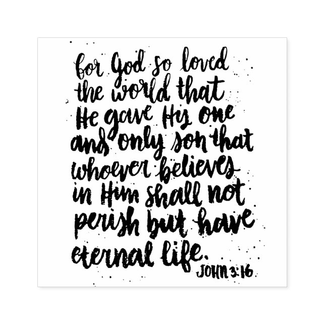 Sello De Caucho Leer el pincel sobre la biblia dominical de Pascua (Impresión)