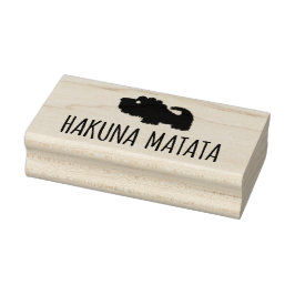 Sello De Caucho León de Hakuna Matata