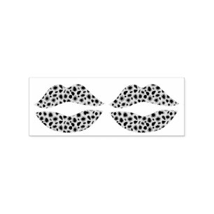 Sello De Caucho Leopard Spots Lipstick Kiss Thunder_Cove