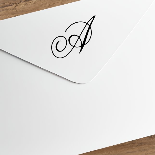 Sello De Caucho Letra A de caligrafía monográfica de Fancy (Subido por el creador)