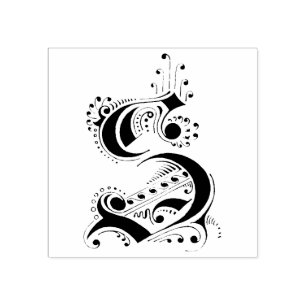 Sello De Caucho Letra de grifo S