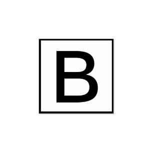 Sello De Caucho Letra individual personalizado