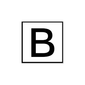 Sello De Caucho Letra individual personalizado