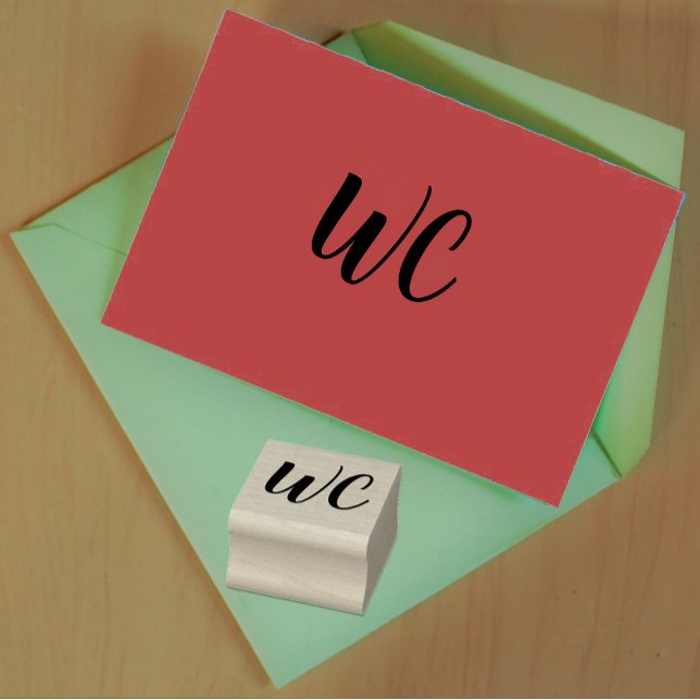 Sello De Caucho Letra inicial monograma ( sus iniciales ) (Subido por el creador)