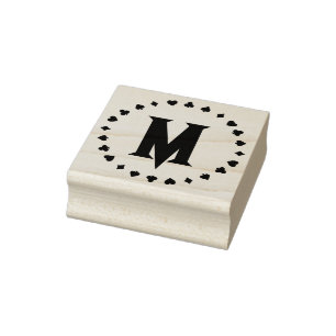 Sello De Caucho Letra monogramada, anillo de diseño de conjuntos d