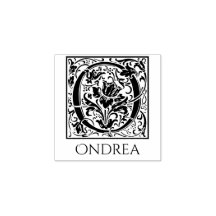 Letra O vintage primera letra con nombre