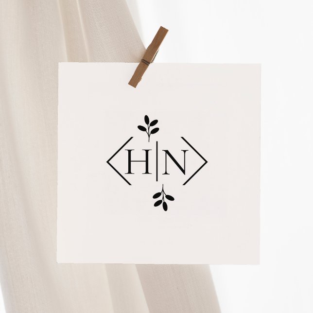 Sello De Caucho Letras monográficas simples (Subido por el creador)