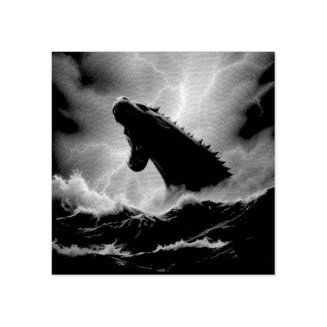 Sello De Caucho „Leviathan – Wächter der Tiefsee“  (Impresión)