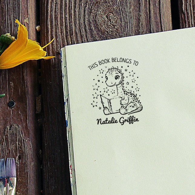 Sello De Caucho Librería Cute Baby Dino (Subido por el creador)