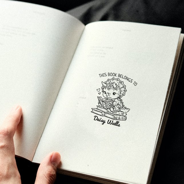 Sello De Caucho Librería Cute Baby Dino (Subido por el creador)