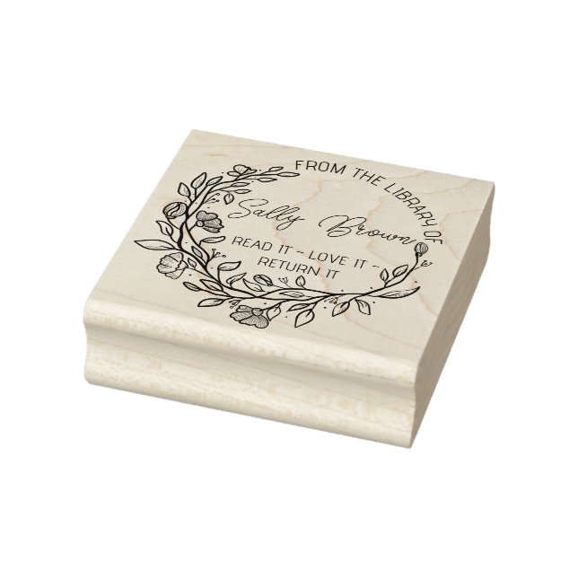 Sello De Caucho Librería de libros estampilla libro Personalizado  (Sello)