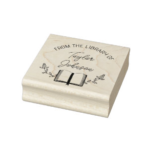 Sello De Caucho Librería de libros plancha Personalizado moda de d