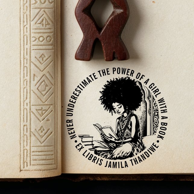 Sello De Caucho Librería "El poder de un Chica" afrofeminista (Subido por el creador)