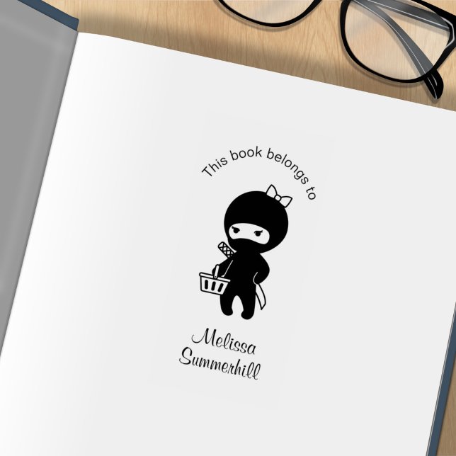 Sello De Caucho Librería Ninja Chica (Subido por el creador)