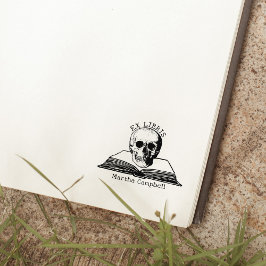 Sello De Caucho Libro de la Biblioteca de Ex Libris personalizado