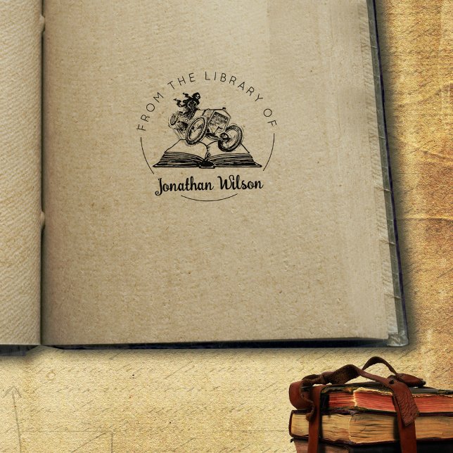 Sello De Caucho Libro de terror de la biblioteca de, (Subido por el creador)