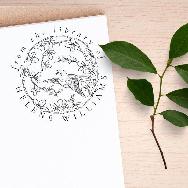 Sello De Caucho Libros Botánicos De La Biblioteca De Guiones Elega (Subido por el creador)