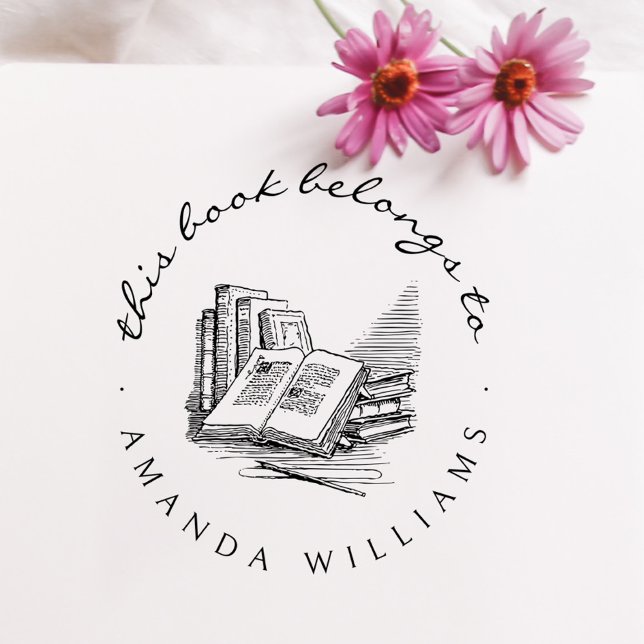 Sello De Caucho Libros de biblioteca de Personalizados manuscritos (Subido por el creador)