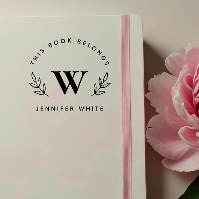 Sello De Caucho Libros Elegantes Y Botánicos "De La Biblioteca De (Subido por el creador)