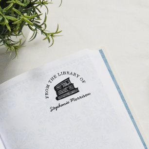 Sello De Caucho Libros Obtenidos A Mano Por personalizados De La B