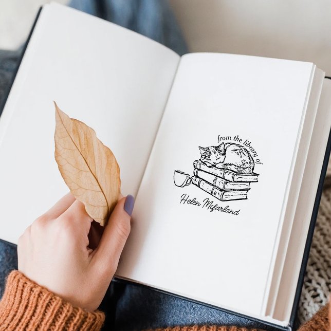 Sello De Caucho Libros para gatos y libros para café antiguos (Subido por el creador)