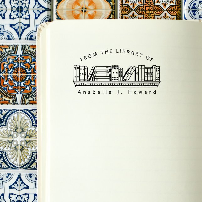 Sello De Caucho Libros rusos de biblioteca de nombres personalizad (Subido por el creador)