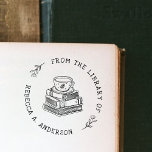 Sello De Caucho Libros y café Biblioteca personal<br><div class="desc">Presentamos nuestro encantador sello de goma de la biblioteca personal Coffee & Books, diseñado para añadir un toque de elegancia a su biblioteca personal. Esta estampilla, muy bien elaborada, incluye un delicioso ilustracion a mano de una taza de té o café sobre una pila de libros queridos, ¡con una montaña...</div>